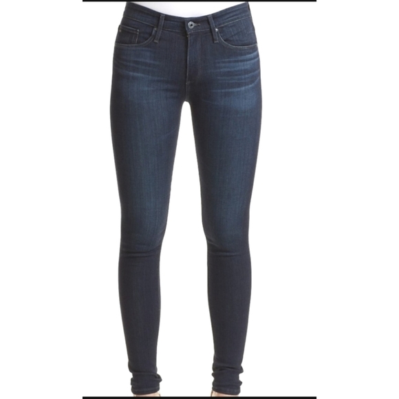 AG Adriano Goldschmied The Farrah High rise Skinny jeans Medium wash Size 26 - Picture 1 of 15